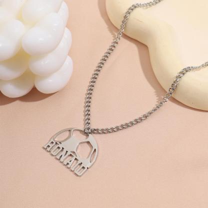 [Copy]Custom name Necklace with the Pattern of Shooting at the Basket