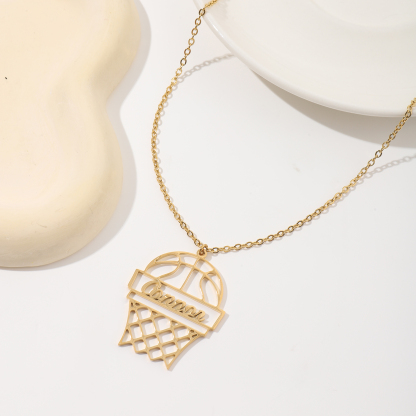 [Copy]Design-style Custom Name Necklace in Long Strip Shape
