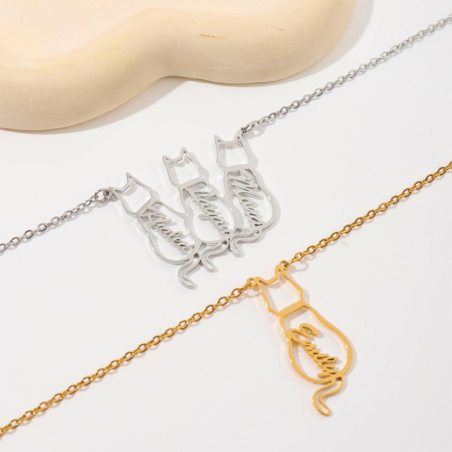 [Copy]Custom Necklace with Letters Carved on Round Discs