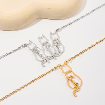 [Copy]Custom Necklace with Letters Carved on Round Discs