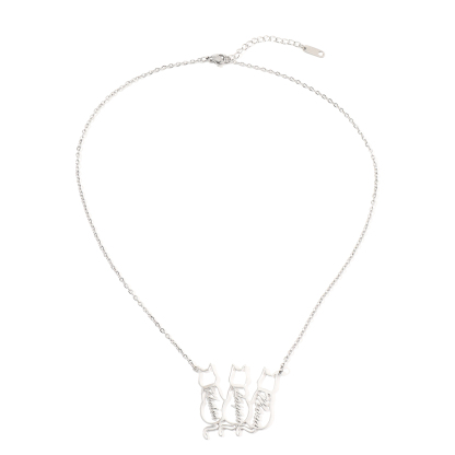 [Copy]Custom Necklace with Letters Carved on Round Discs