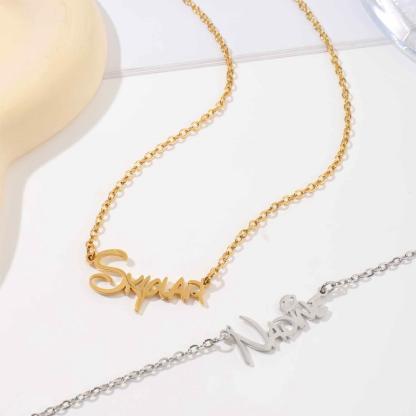 Custom Name Necklace with Cute Fonts