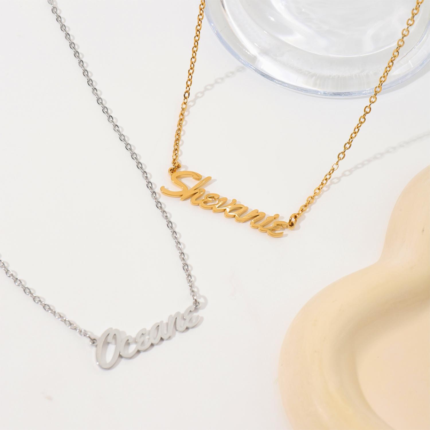 Custom Name Necklace with Playful Font 