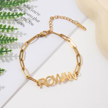 Custom Name Bracelets and Ankle with Design style Chains