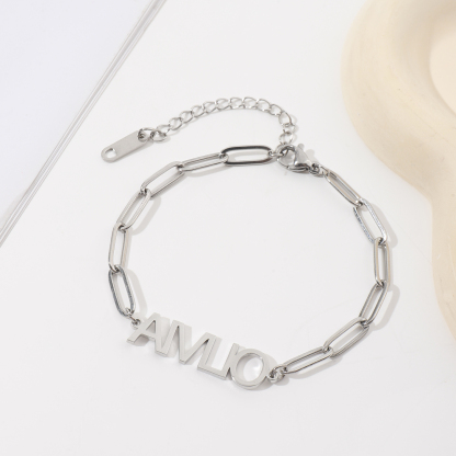 Custom Name Bracelets and Ankle with Design style Chains