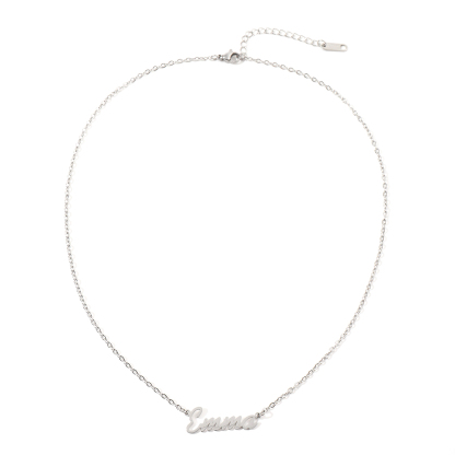 [Copy]Custom Name Thick Chain Necklace with Trendy Football Elements