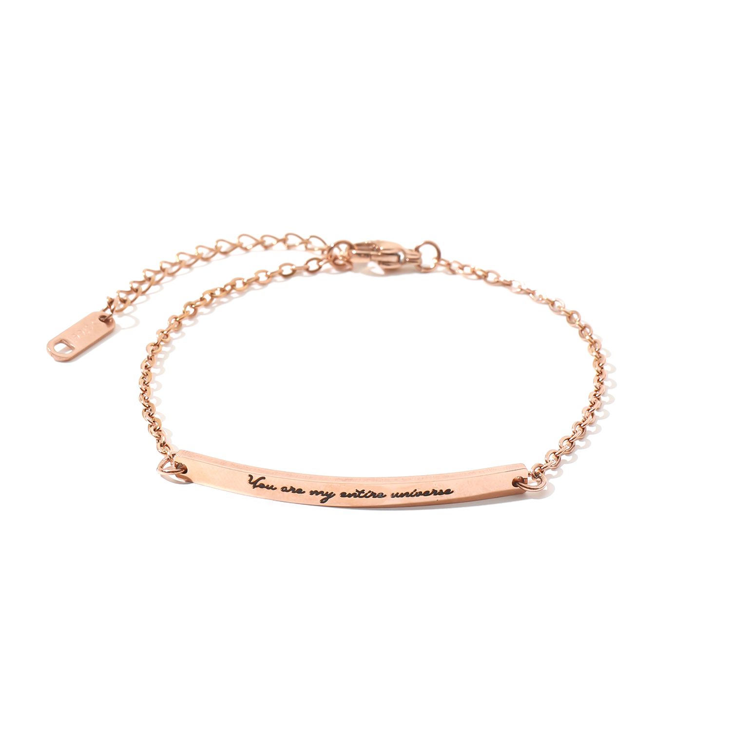 Narrow Version Custom Engraved Name or Sentence Bracelet