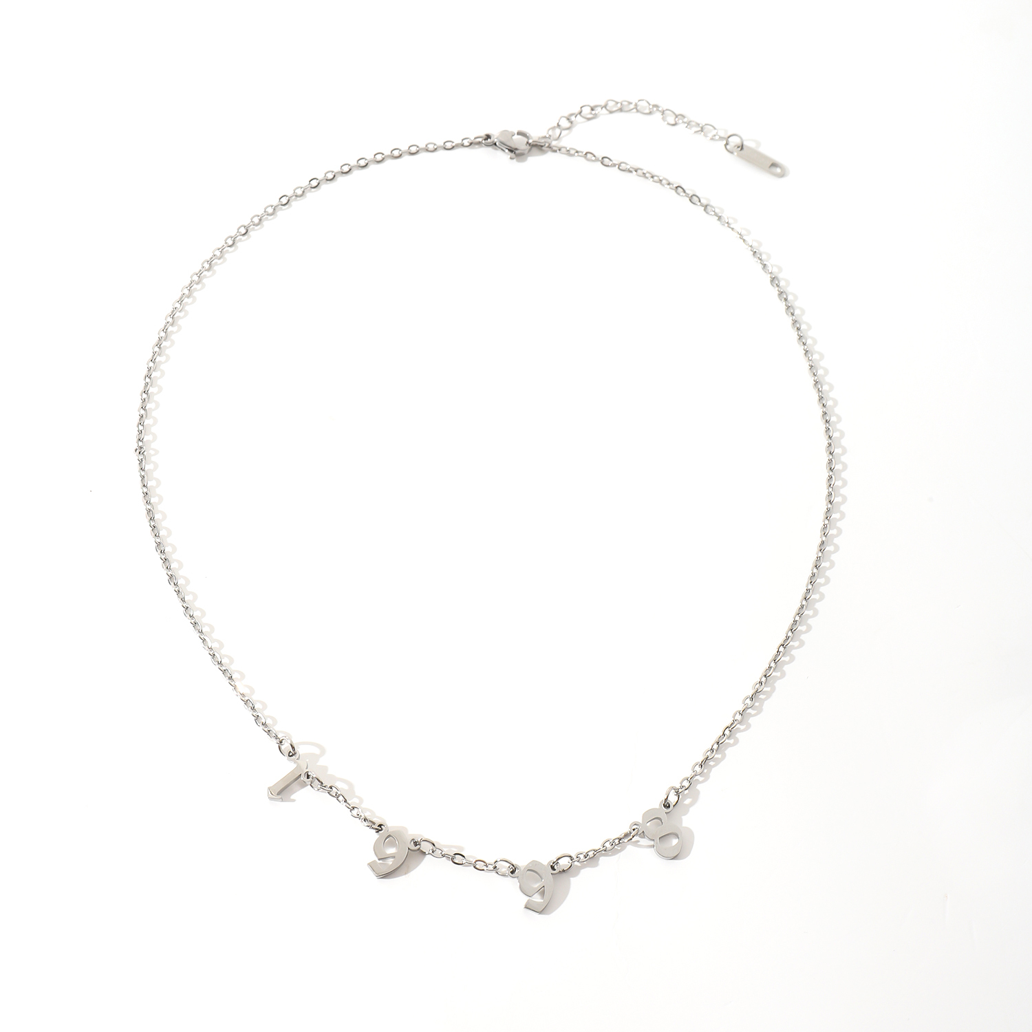 Custom Digital Year-Month-Birthday-Anniversary Chain Necklace