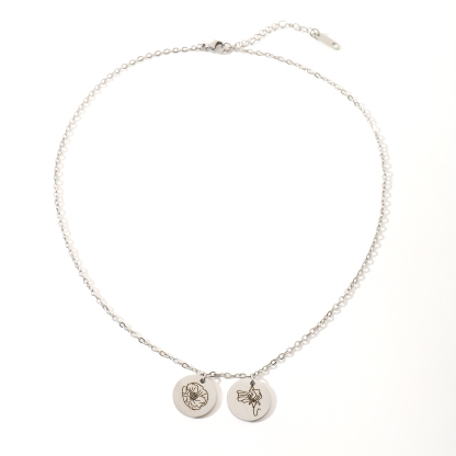 [Copy]Custom Name Rhinestone Necklace For Mom And Baby