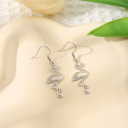 [Copy]Designer Customized Name Pendant Earrings