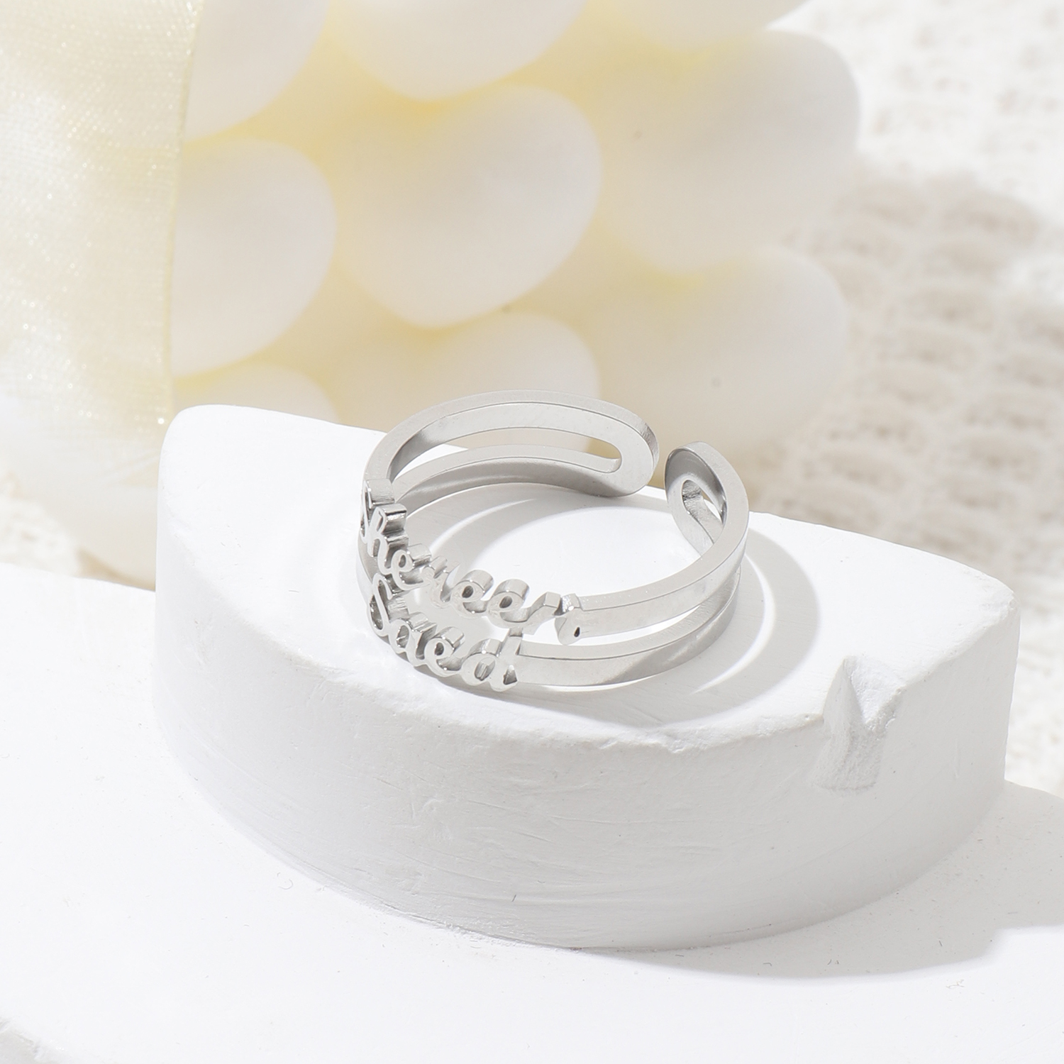 Custom Name Ring for Two Names Gift