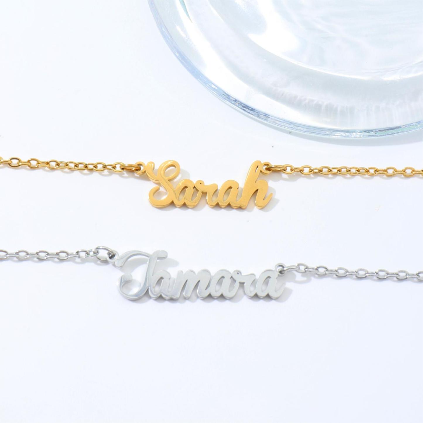 Custom Necklace with Artistic Font Names