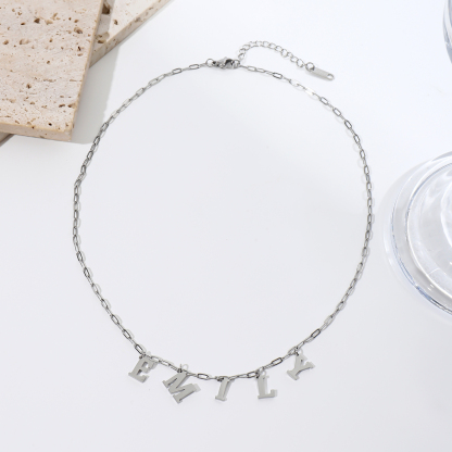 [Copy]Best Seller Custom Letter Name Pendant Necklace