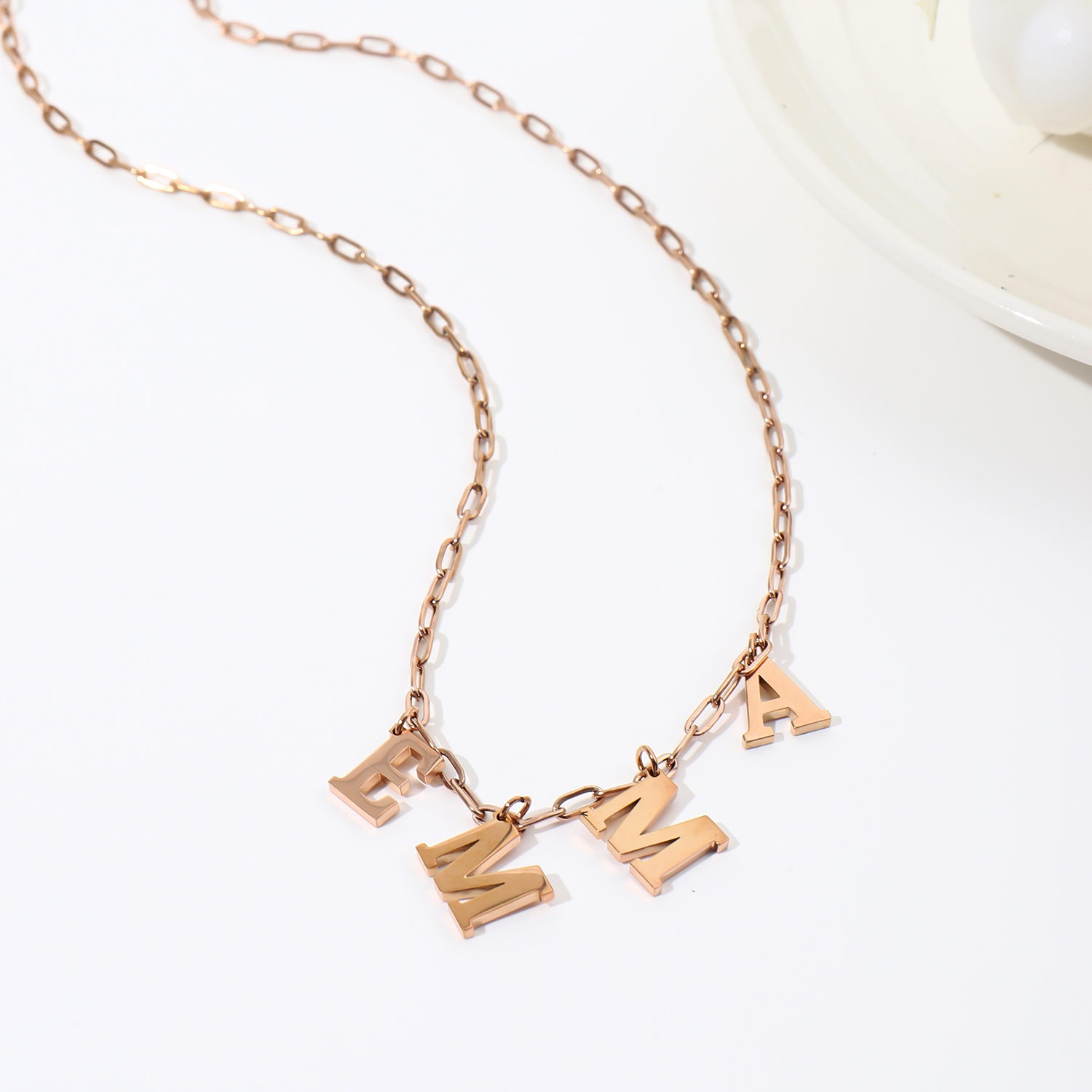 [Copy]Best Seller Custom Letter Name Pendant Necklace