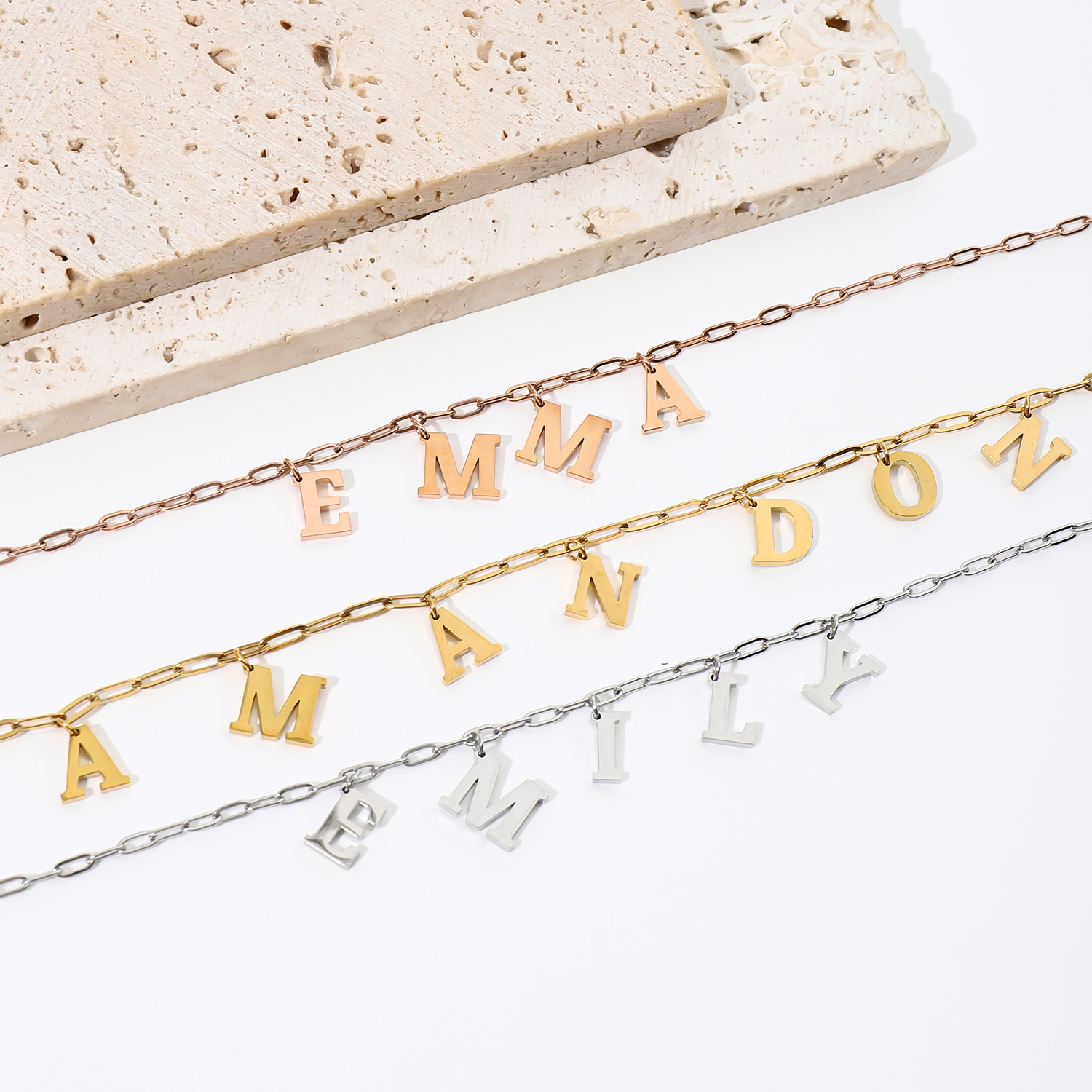 [Copy]Best Seller Custom Letter Name Pendant Necklace