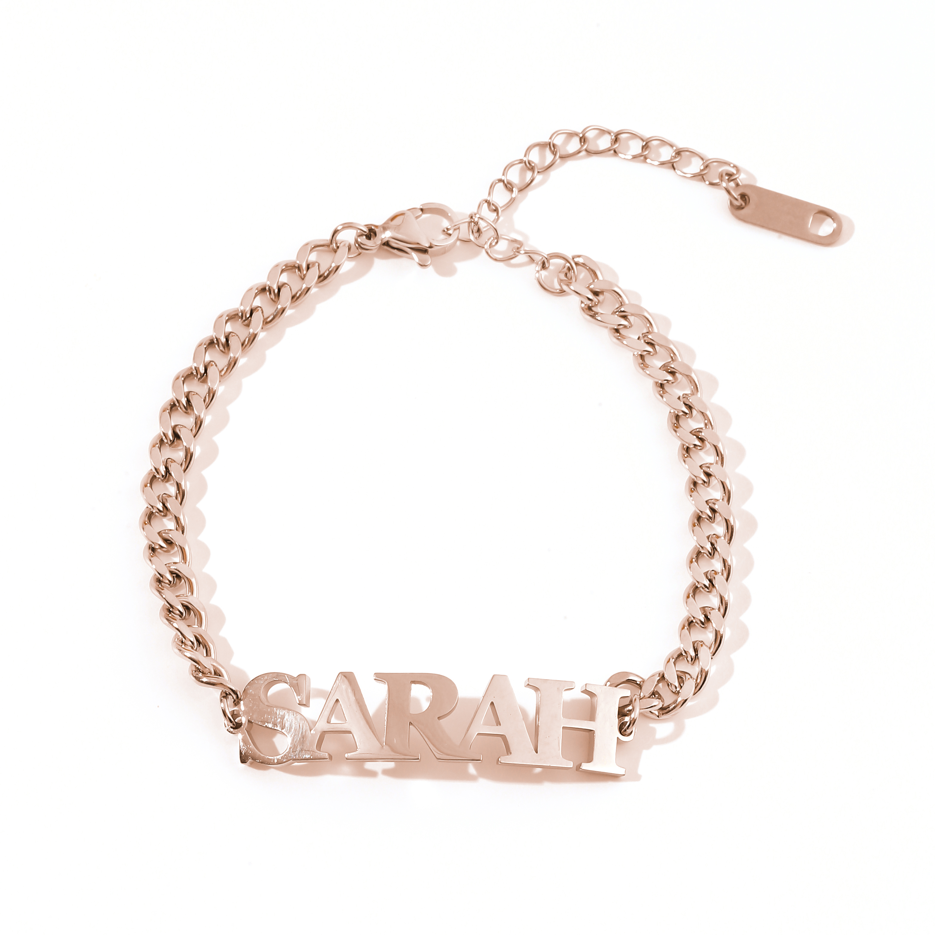 Custom Name Bracelets and Ankle with the Same Font as PRADA