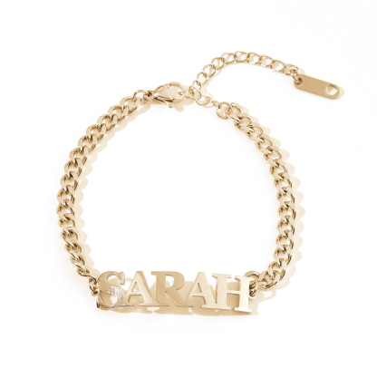 Custom Name Bracelets and Ankle with the Same Font as PRADA