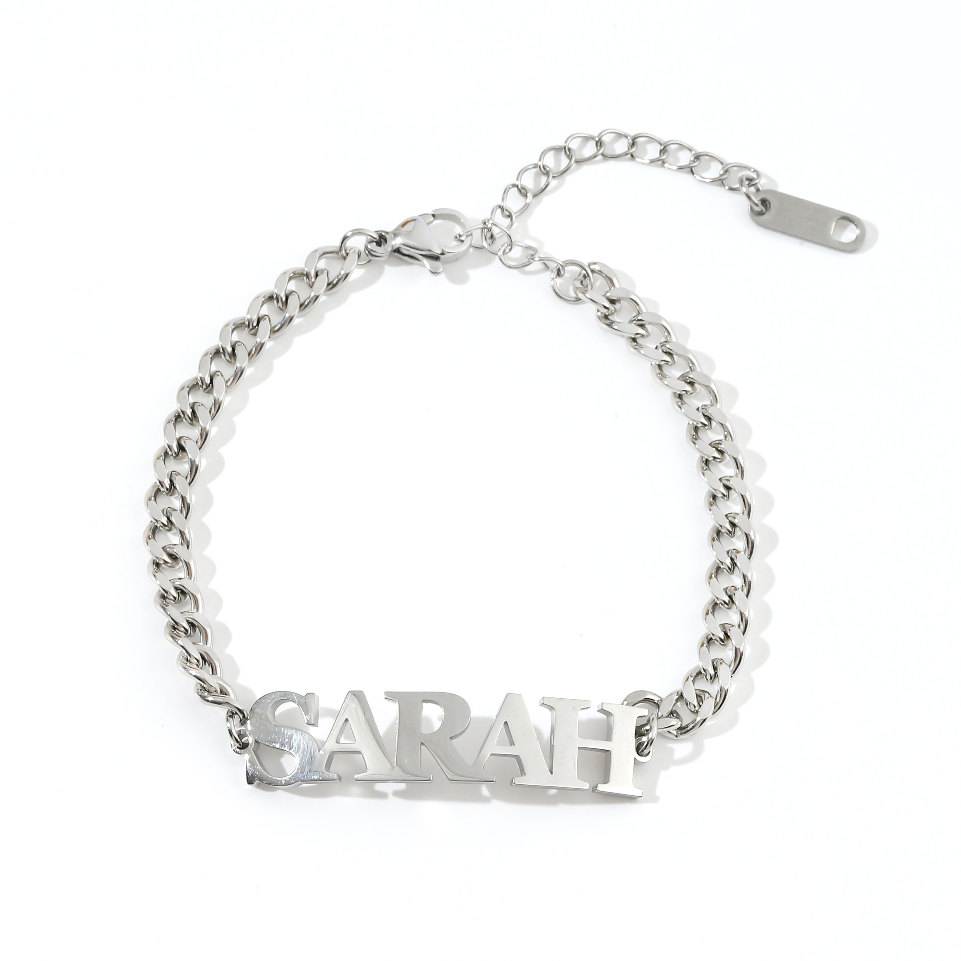 Custom Name Bracelets and Ankle with the Same Font as PRADA