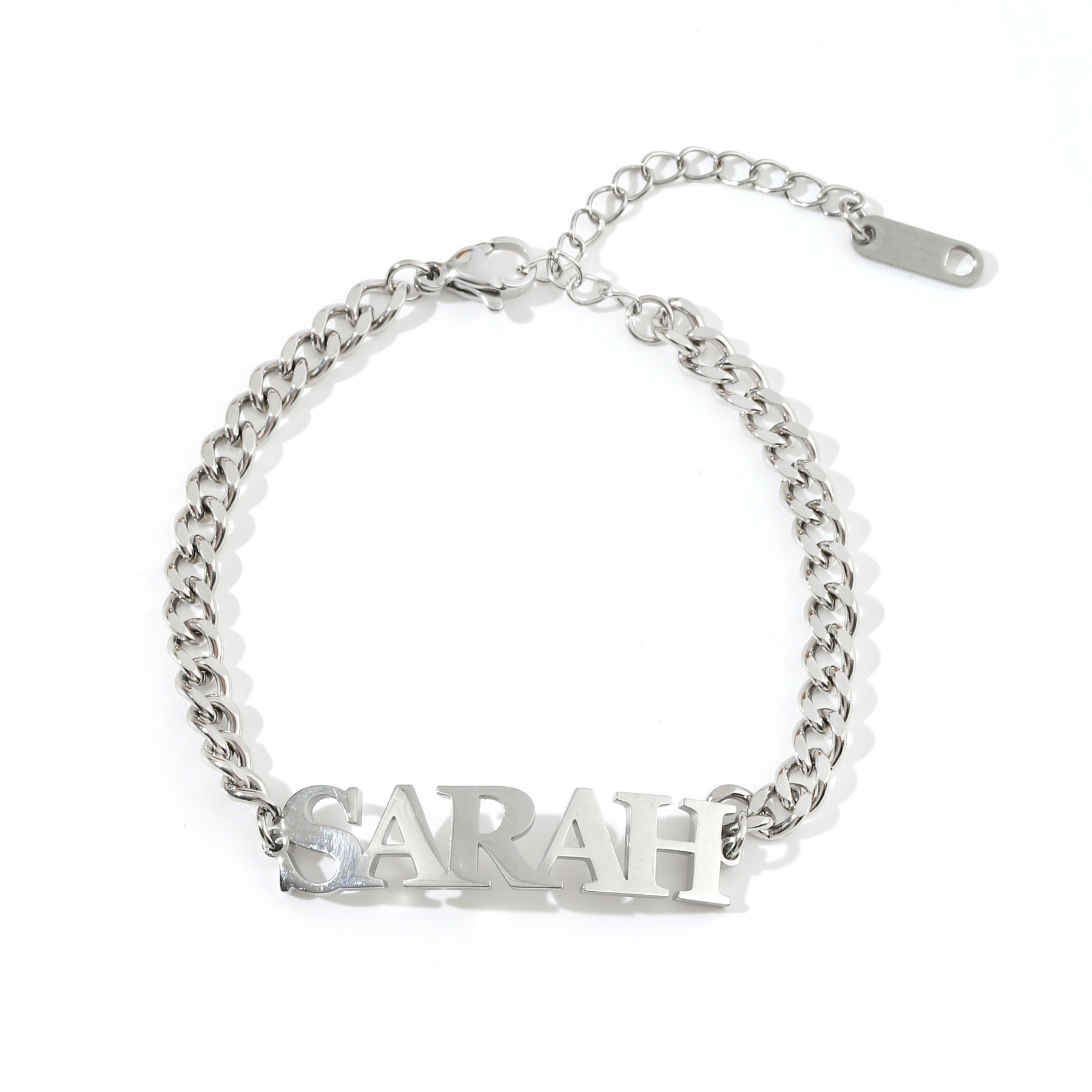 Custom Name Bracelets and Ankle with the Same Font as PRADA