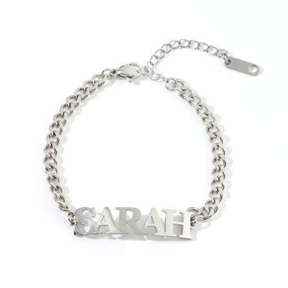 Custom Name Bracelets and Ankle with the Same Font as PRADA