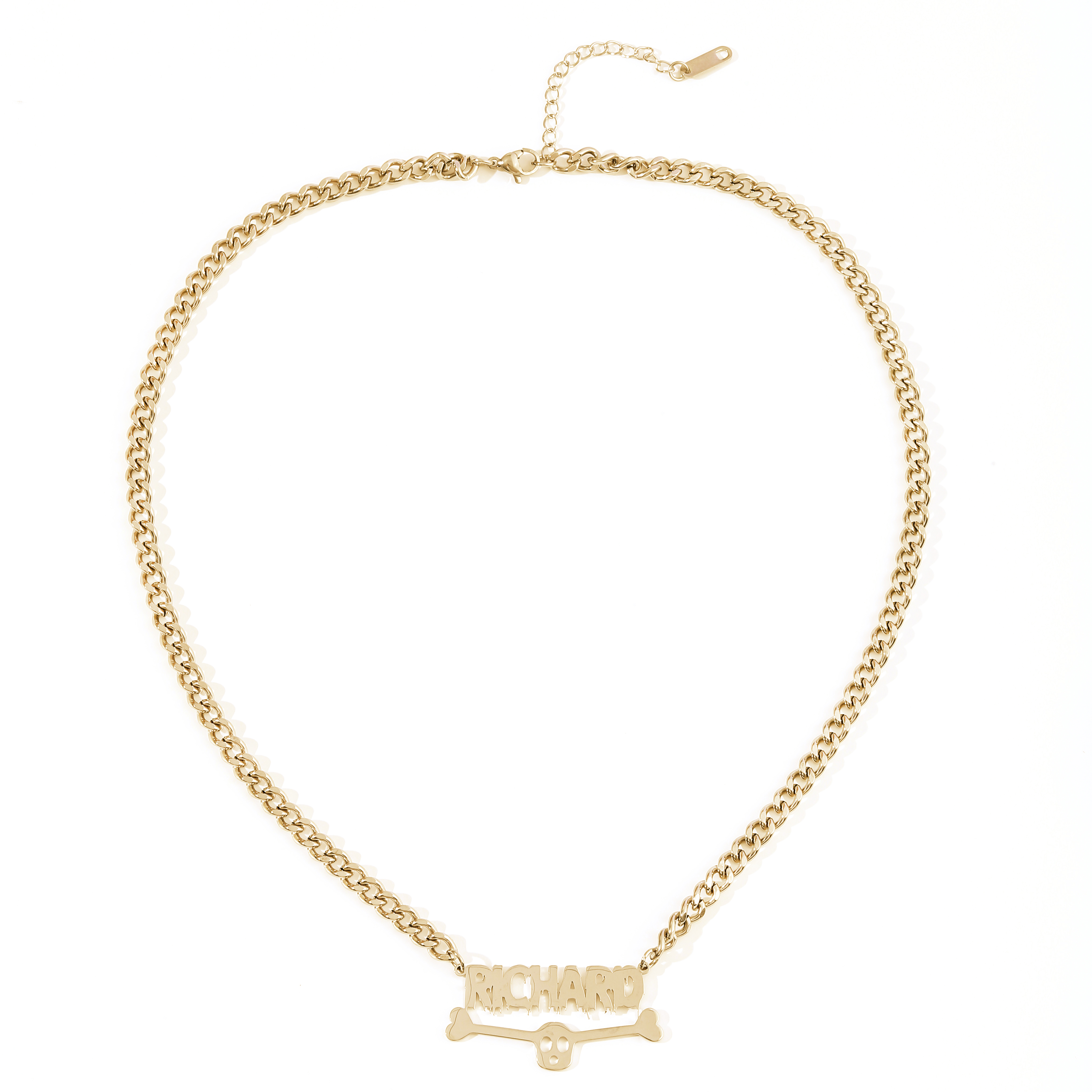 Custom Thick Chain Skull Punk Style Halloween Necklace