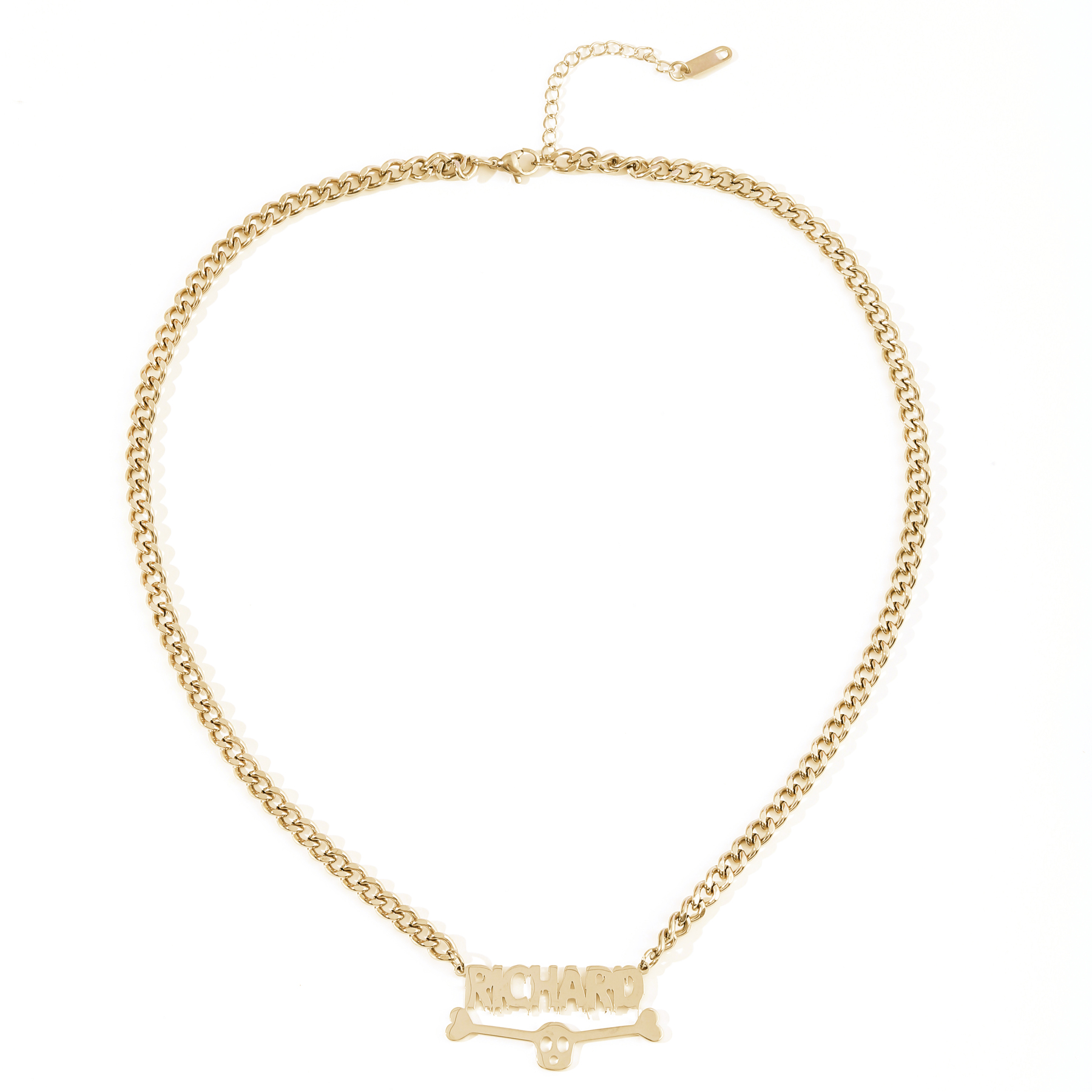 Custom Thick Chain Skull Punk Style Halloween Necklace