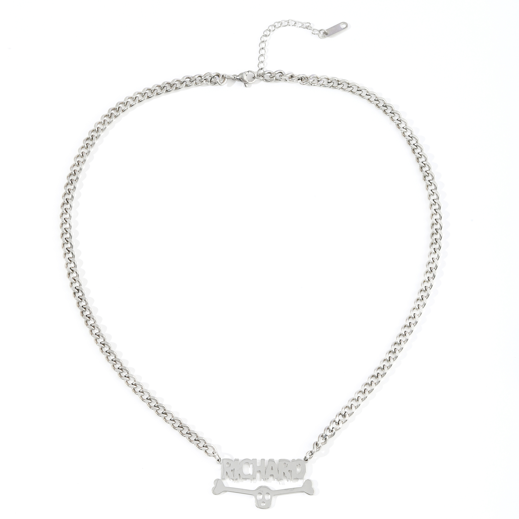 Custom Thick Chain Skull Punk Style Halloween Necklace