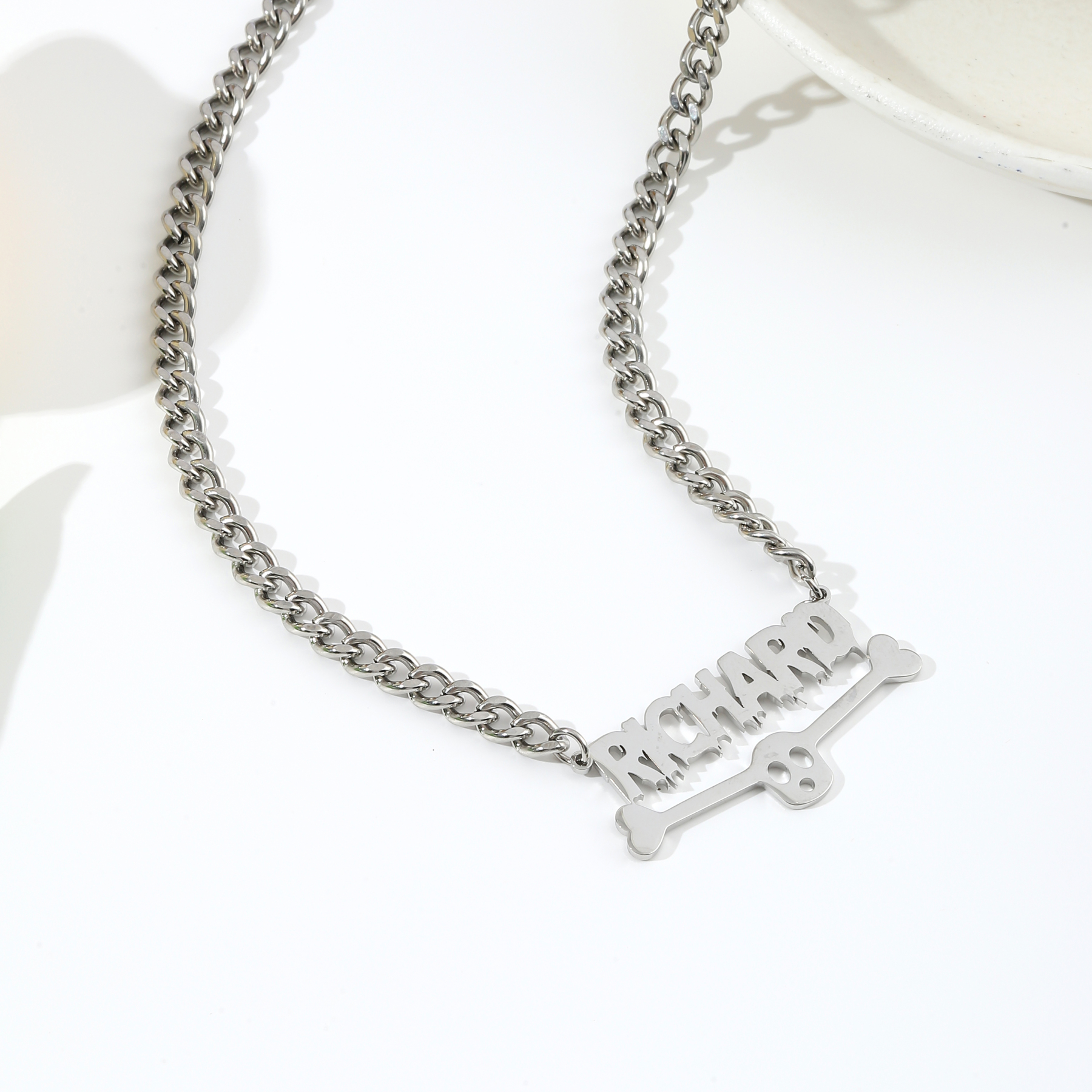 Custom Thick Chain Skull Punk Style Halloween Necklace