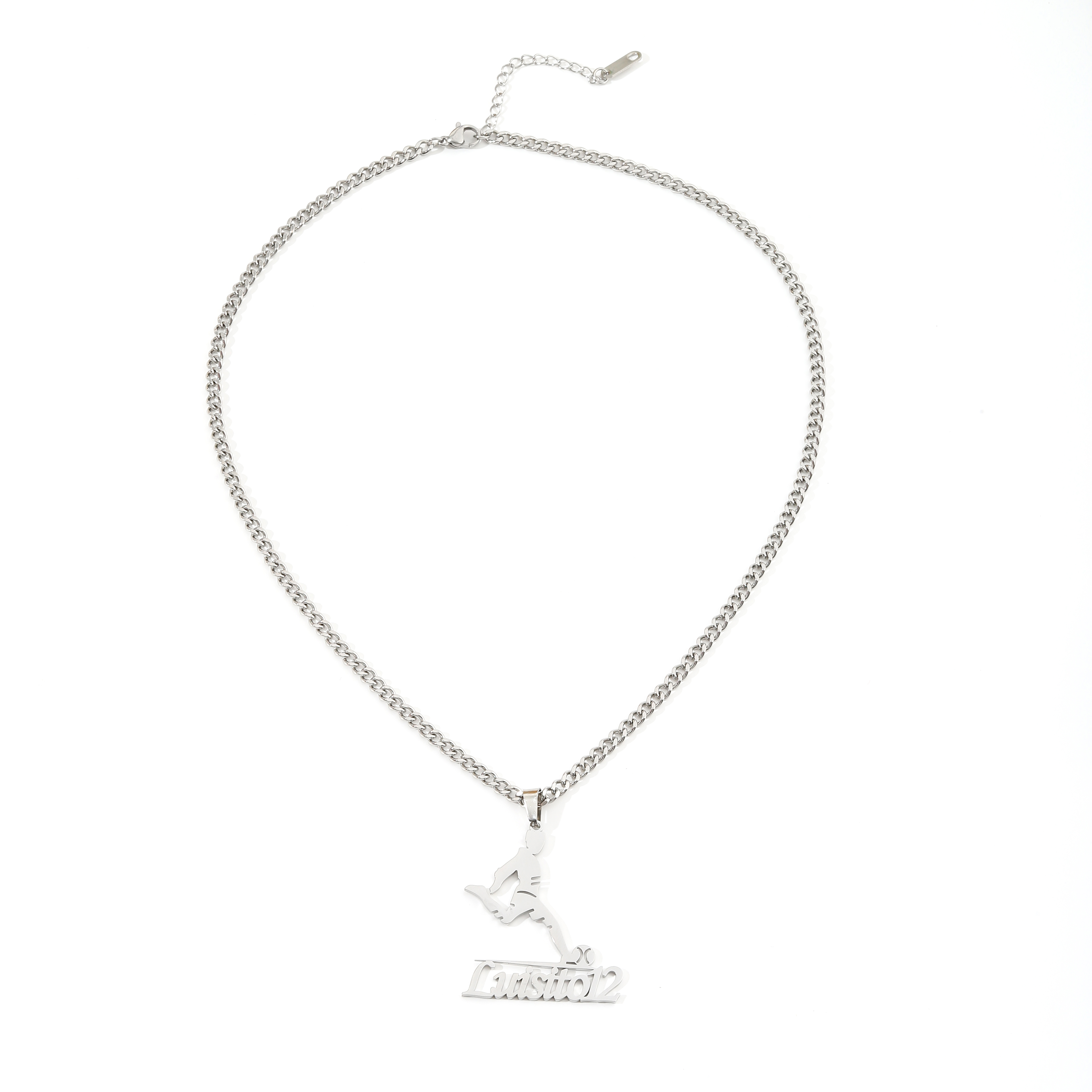 Custom Name Necklaces with Sports Shapes for Football Players