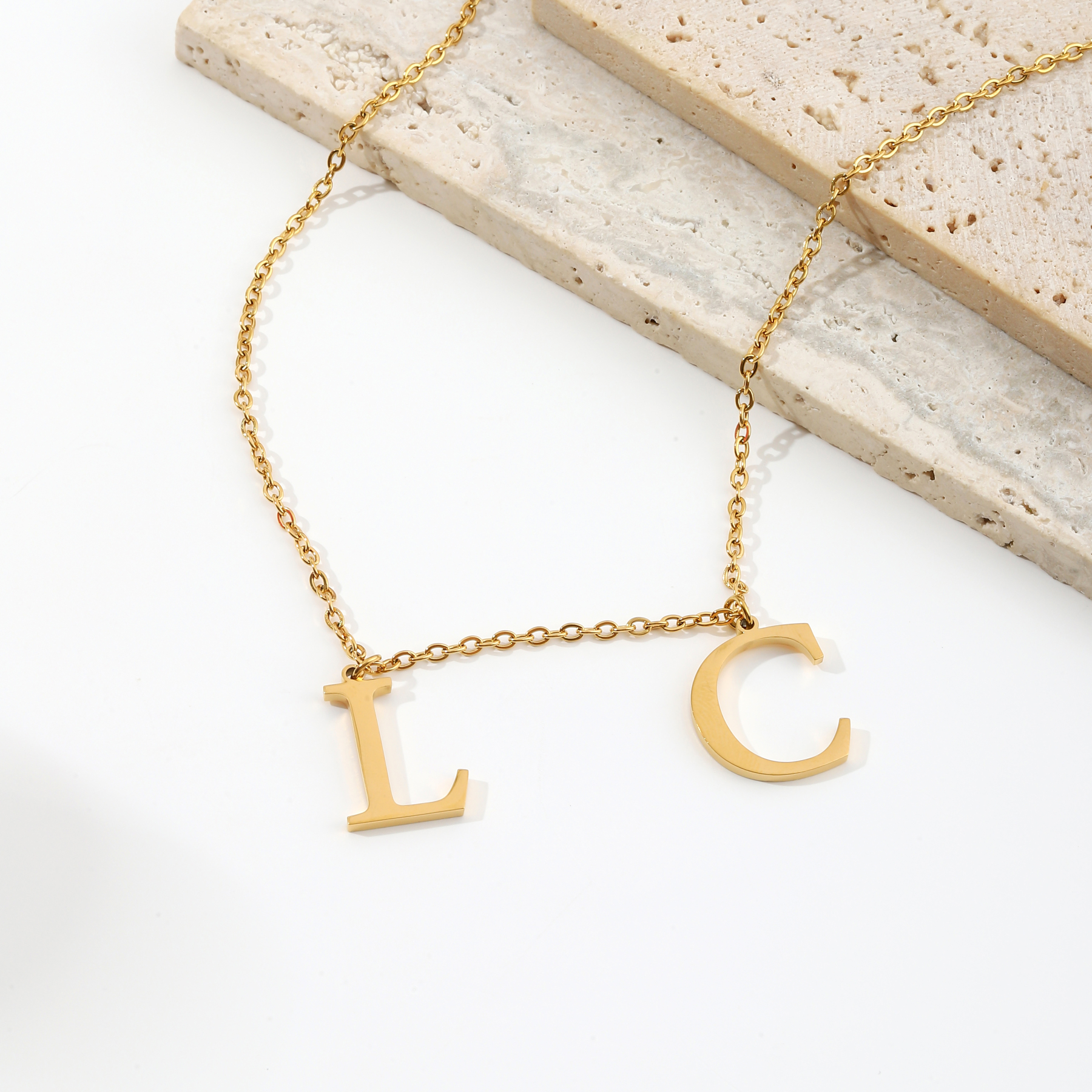 Custom Letter Pendant Necklaces