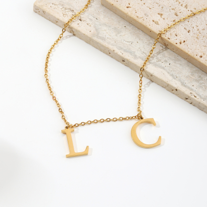 Custom Letter Pendant Necklaces