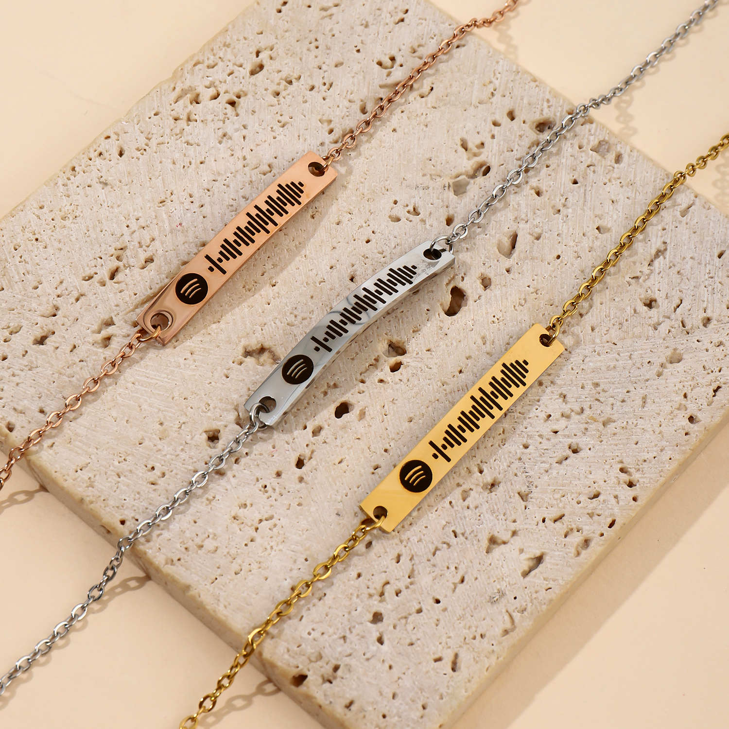 Widea Version Custom Engraved Name or Sentence Bracelet