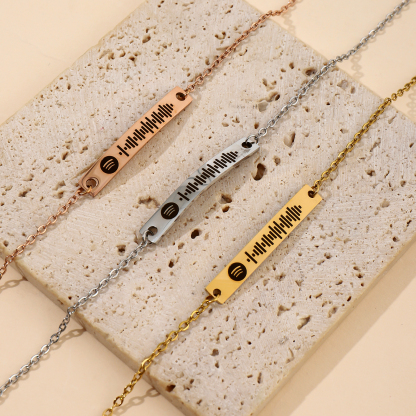 Widea Version Custom Engraved Name or Sentence Bracelet