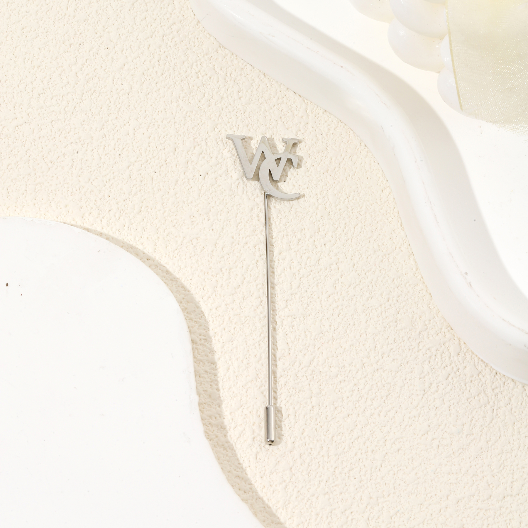 Custom Dislocation Name Interlaced Brooches