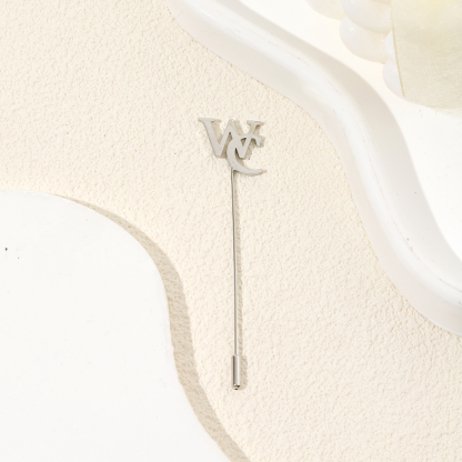 Custom Dislocation Name Interlaced Brooches