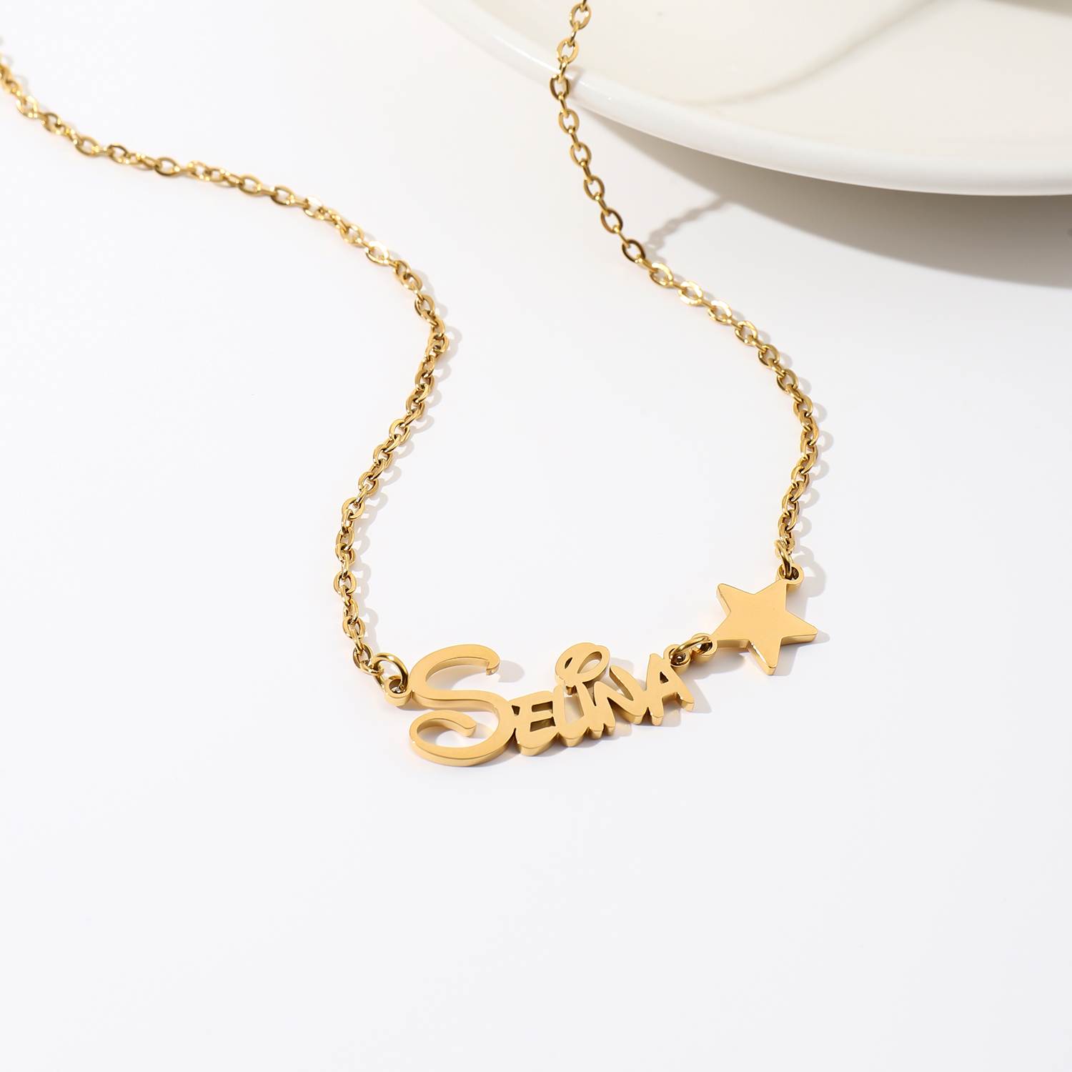 [Copy]Custom Name Necklace with Playful Font 