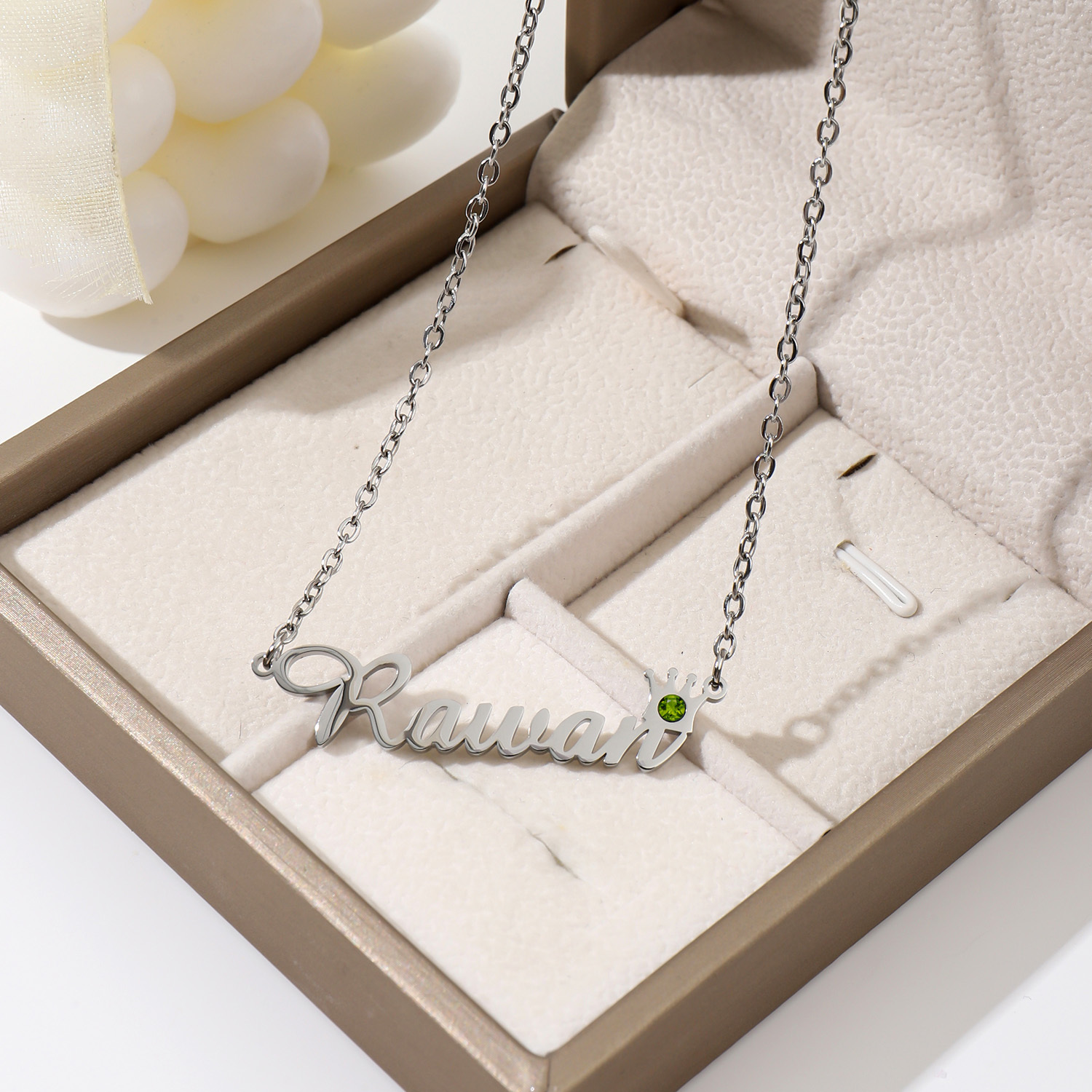 [Copy]Custom Name Necklace with Shining Birthstones