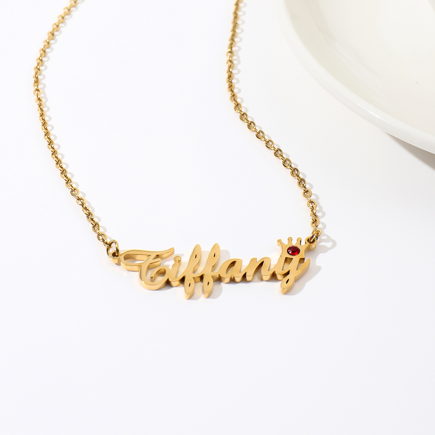 [Copy]Custom Name Necklace with Shining Birthstones