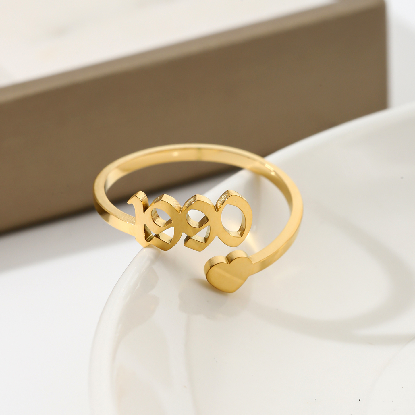 Custom Rings with Heart shaped for Memorial Years