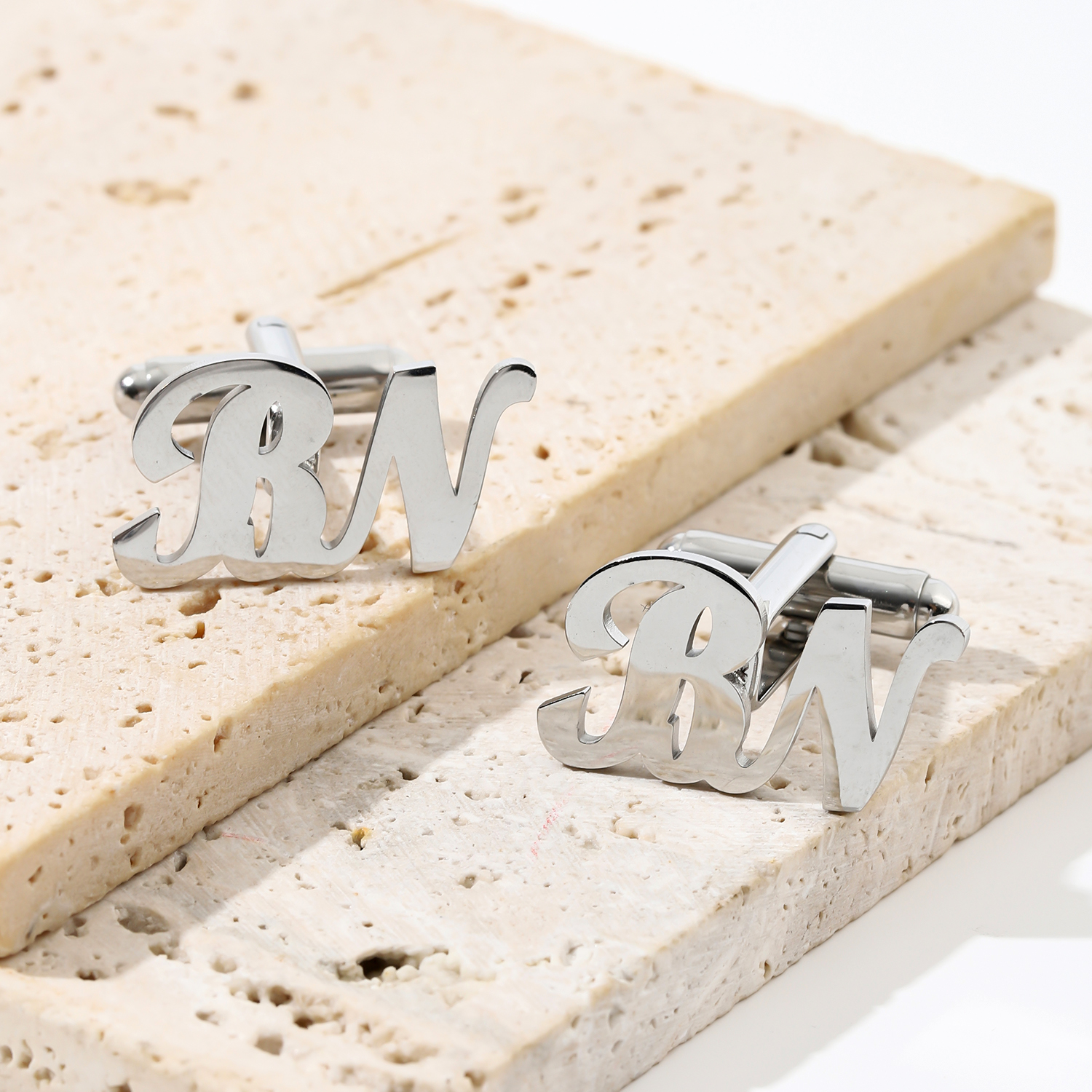 Custom Lively Font Letter Cufflinks
