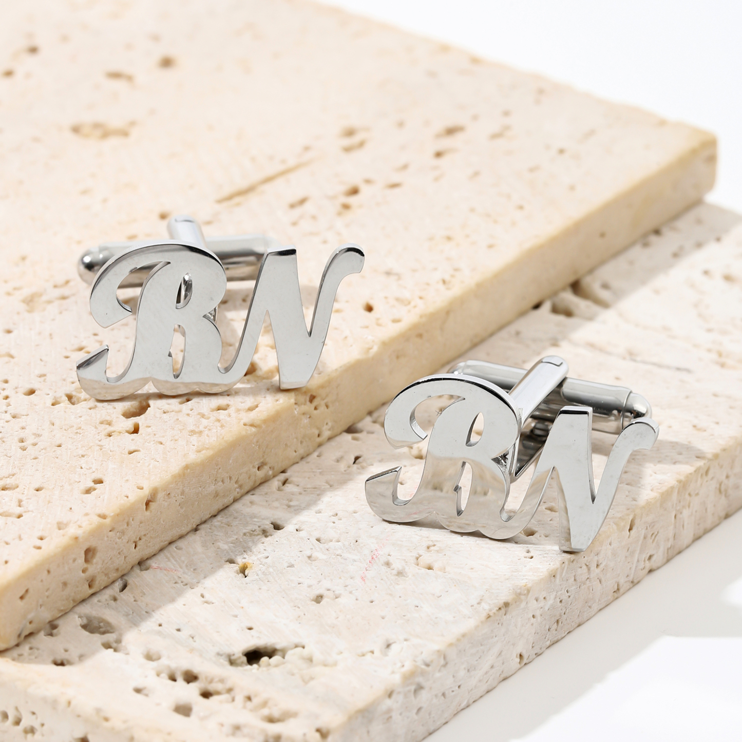 Custom Lively Font Letter Cufflinks