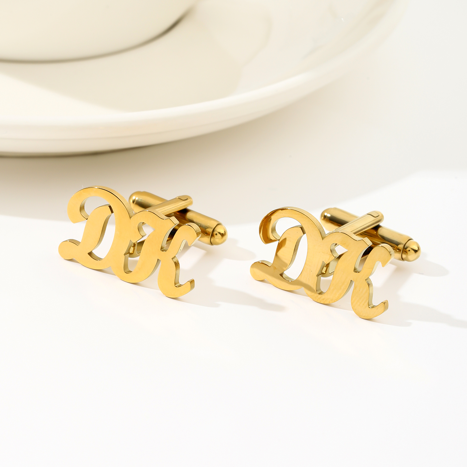 Custom Lively Font Letter Cufflinks