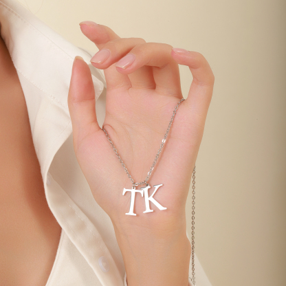 Custom Letter Pendant Necklaces