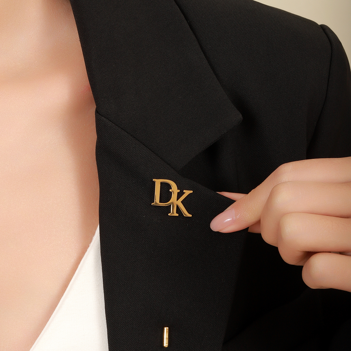 Custom Dislocation Name Interlaced Brooches