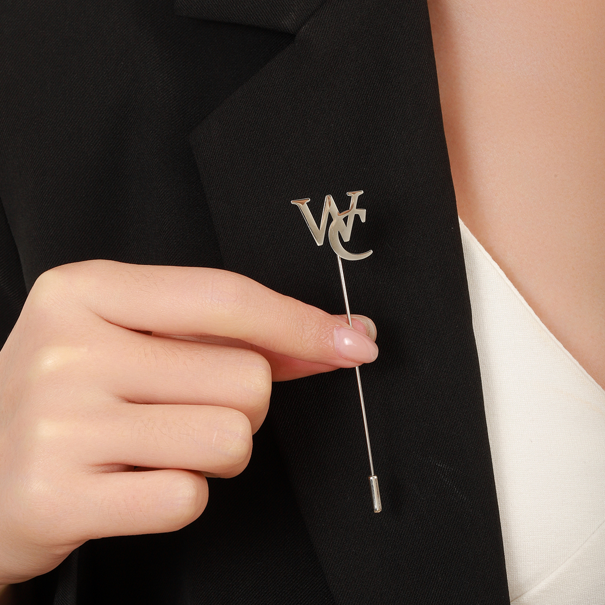 Custom Dislocation Name Interlaced Brooches