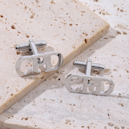 Custom Double letter Simple Cufflinks