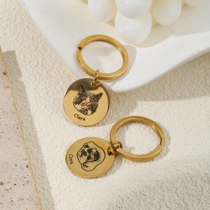 Custom Keychains with Carved Figures and Pets