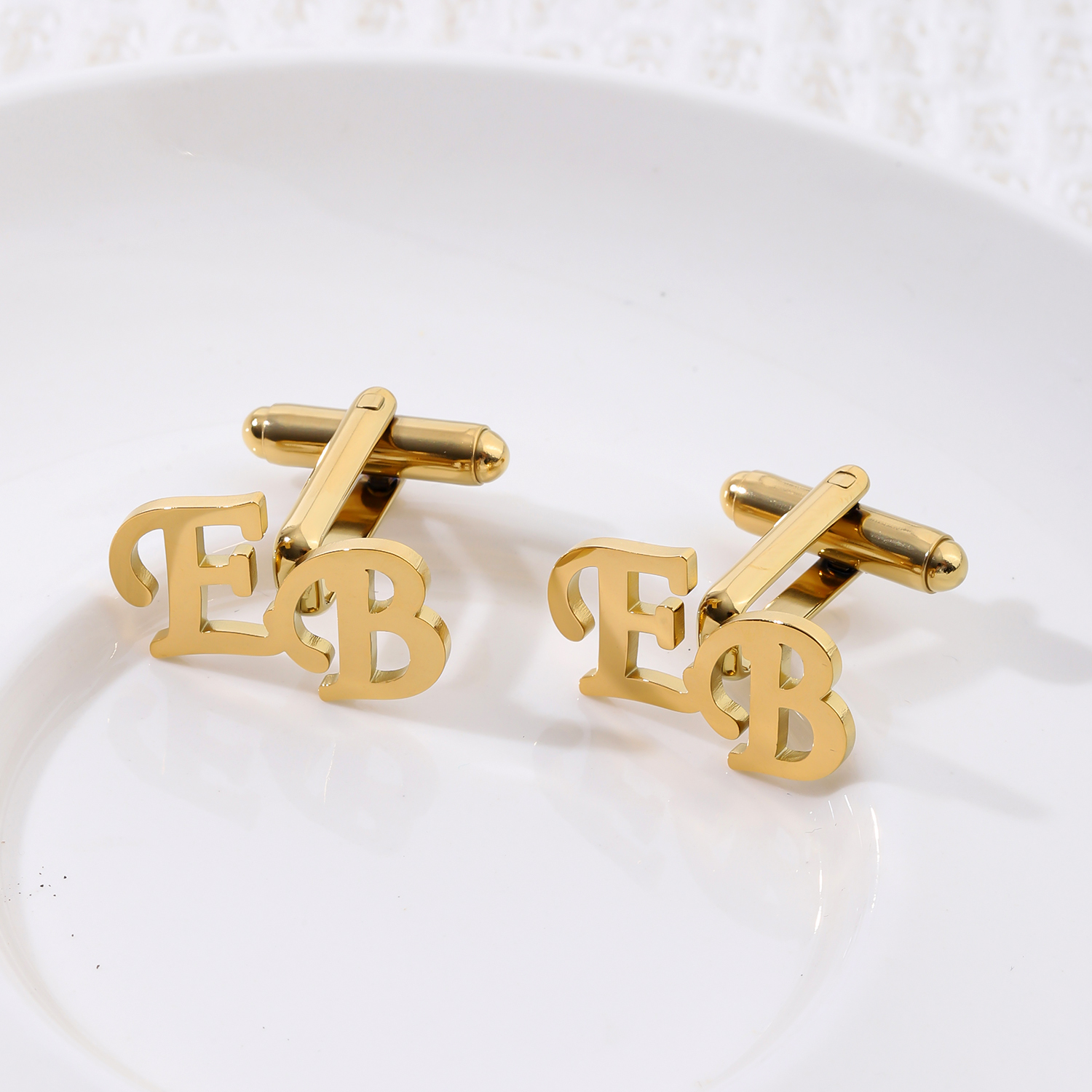 Custom Elegant Font Letter Cufflinks
