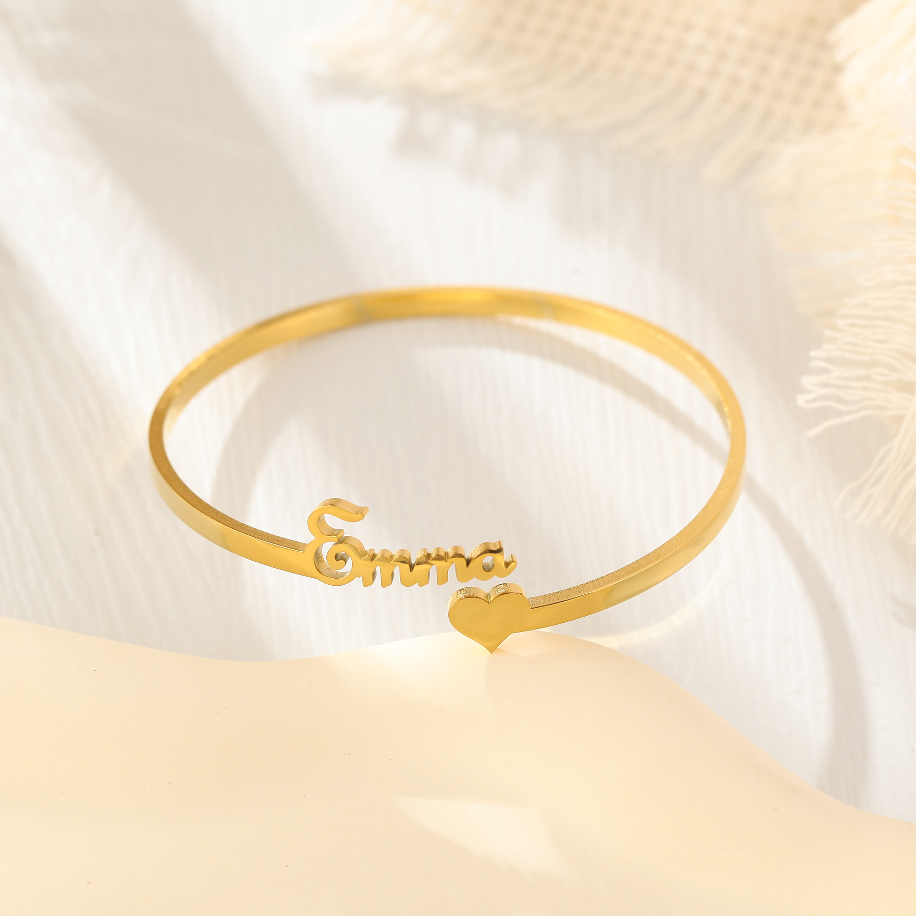 Custom Name Heart Bracelet Gift for Yourselves