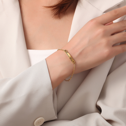 Simple Custom  Single Name Bracelet
